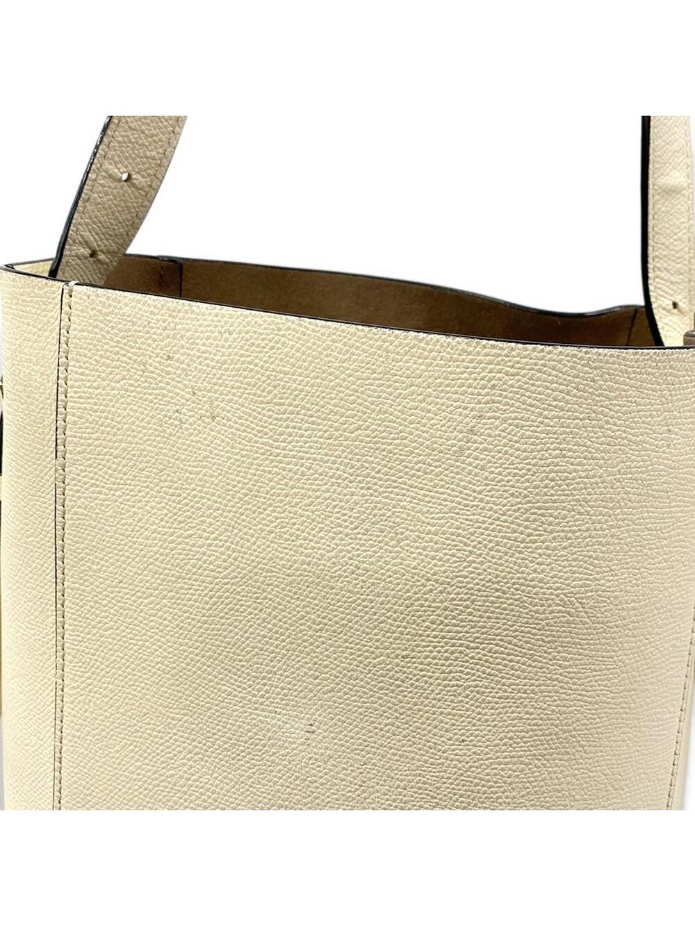 Valextra Bucket Bag Small Cream Soft #291704V81B - Picture 12 of 15
